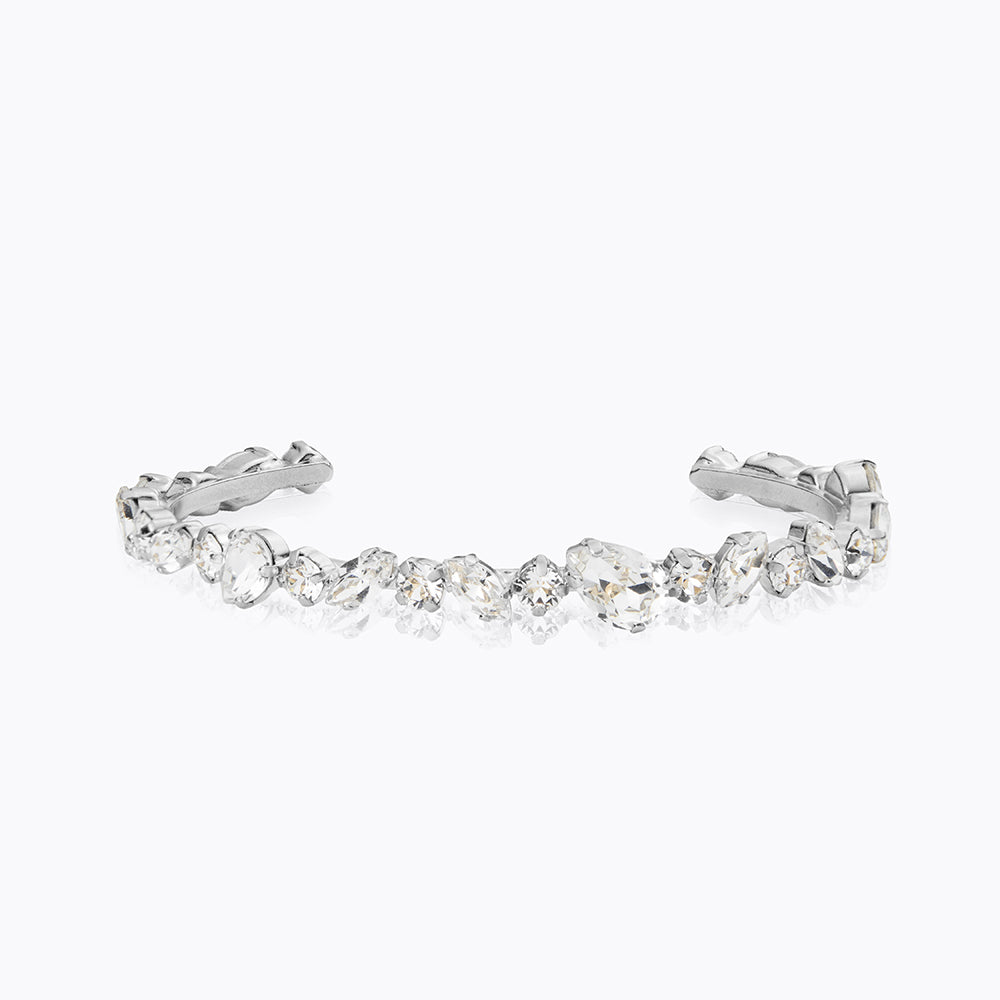 Antonia Crystal Bangle Bracelet for Women - Elegant Rhinestone Jewelry for Parties, Weddings & Special Occasions