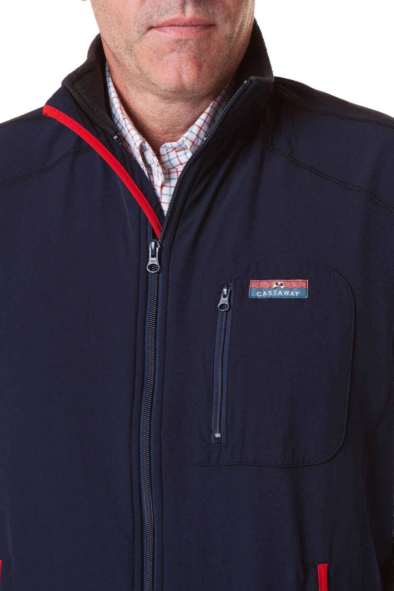 Tidal Wind Vest for Men & Women - Lightweight Nantucket Navy Water-Resistant Jacket - Perfect for Hiking, Running & Outdoor Adventures