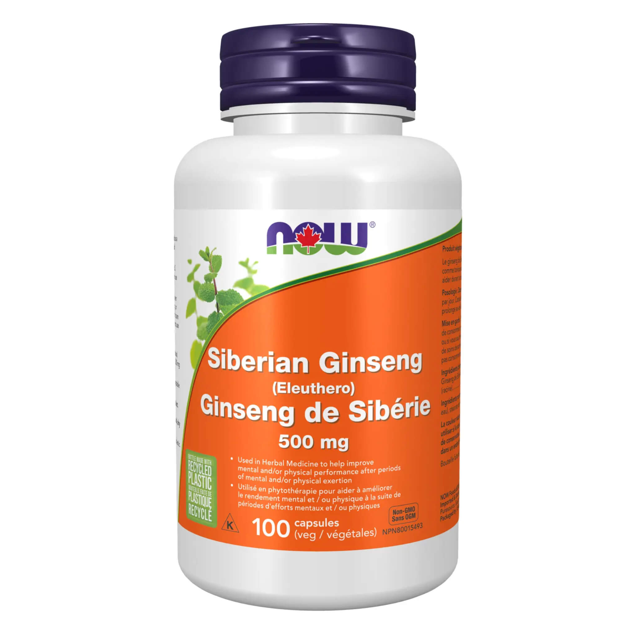Premium Siberian Ginseng 500mg (Eleuthero Root) Supplement - Natural Energy Booster & Stress Relief - Supports Immune System & Stamina - Ideal for Athletes, Busy Professionals & Students