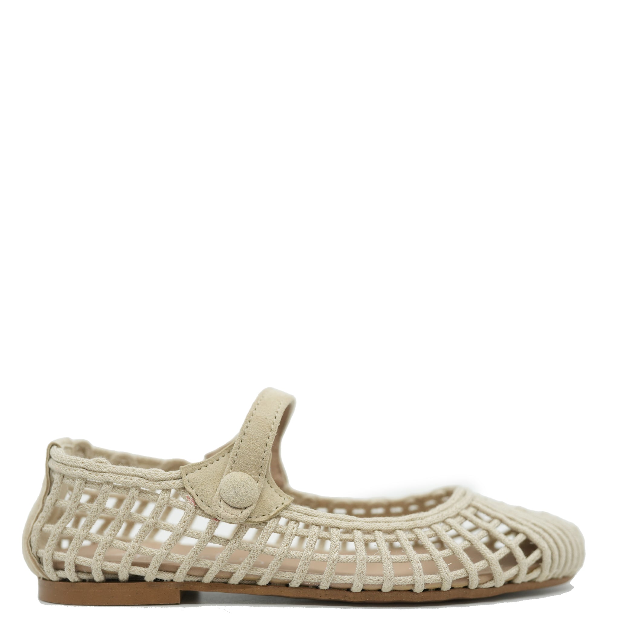 Beige Basketweave Mary Jane Shoes for Women - Comfortable & Stylish Flats for Work, Church & Casual Outfits