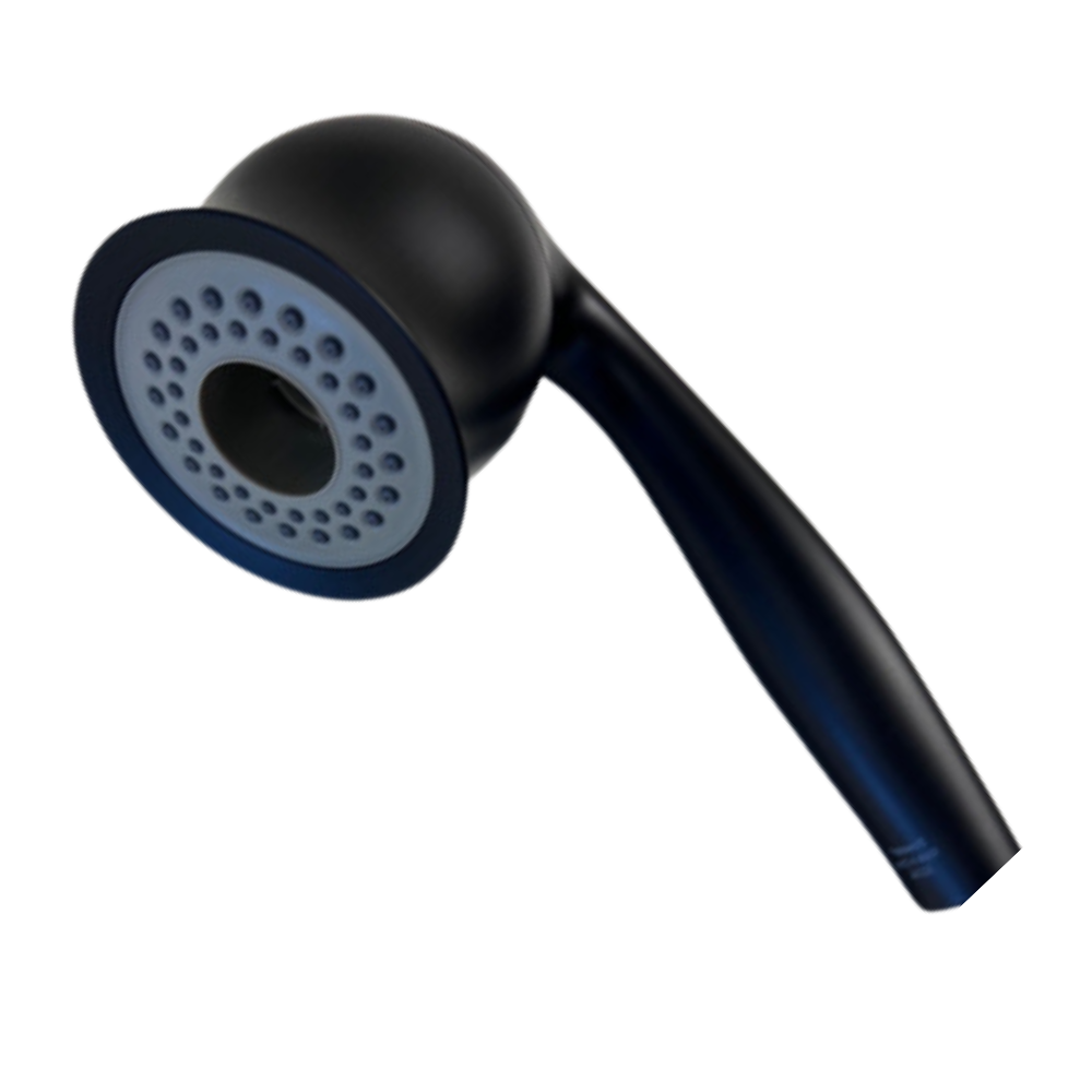 ShowerMe® Handheld Showerhead with 6 Spray Settings - Matte Black Finish - Perfect for Bathroom, Spa & Pet Washing