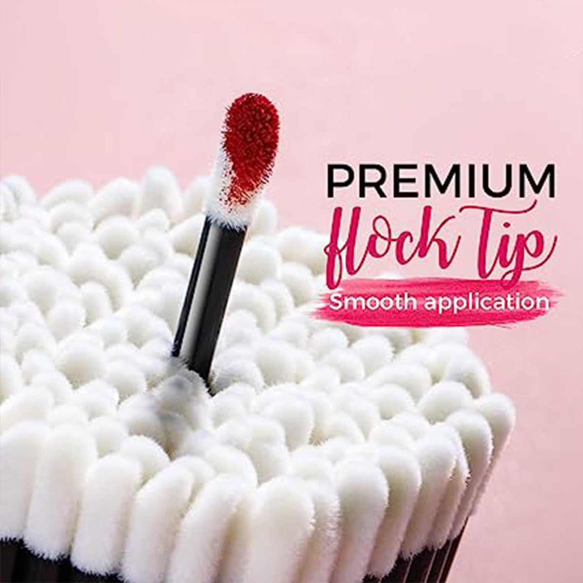 Veoni Belle 100 Pcs Disposable Makeup Brush Set - Black Lip & Gloss Applicator Wands for Professional & Home Makeup - Perfect for Salons, Travel & Hygienic Touch-Ups