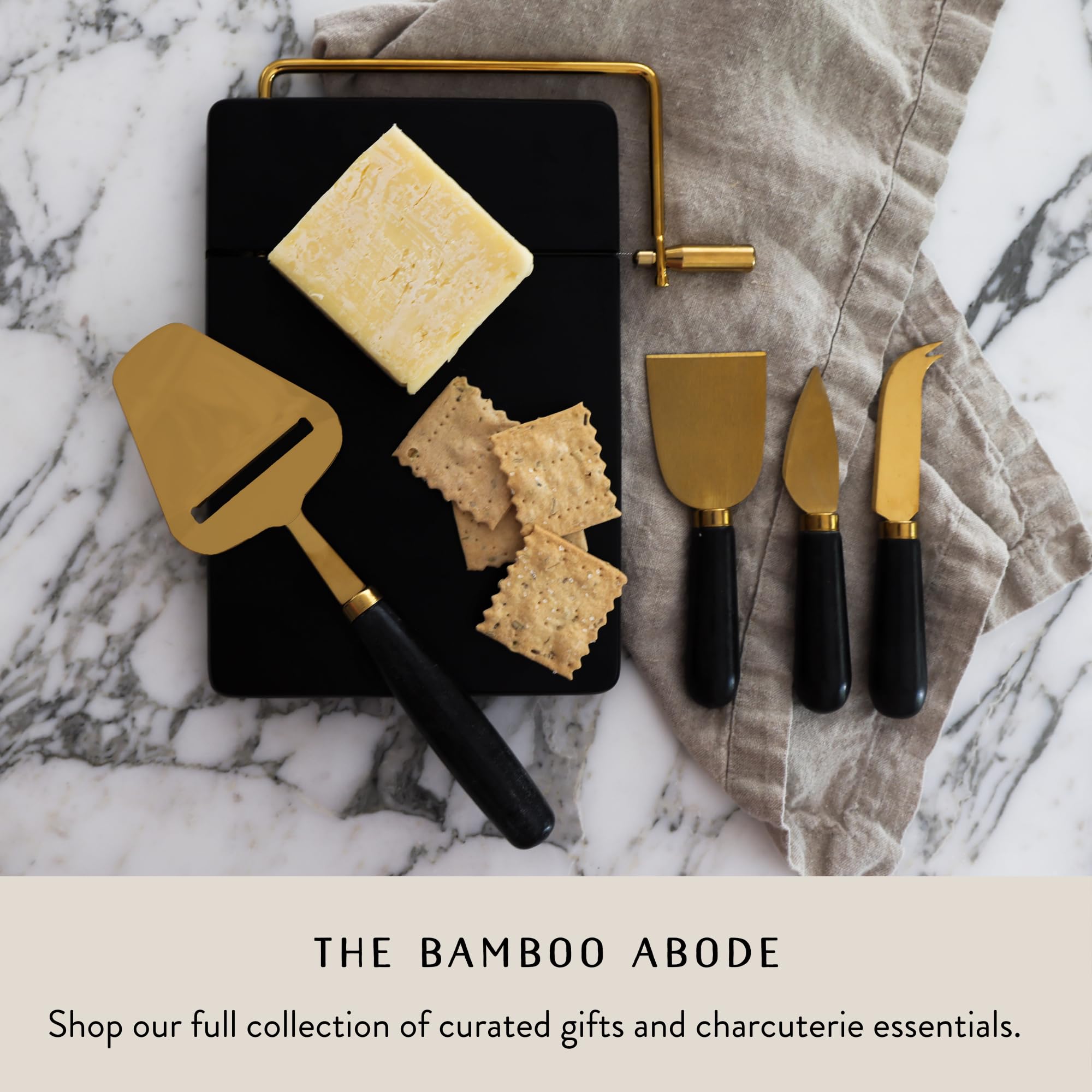 Premium Black Marble Cheese Slicer - Handheld Cheese Cutter & Shaver for Block Cheese | Perfect for Charcuterie Boards, Wine Pairings & Gourmet Kitchen Use