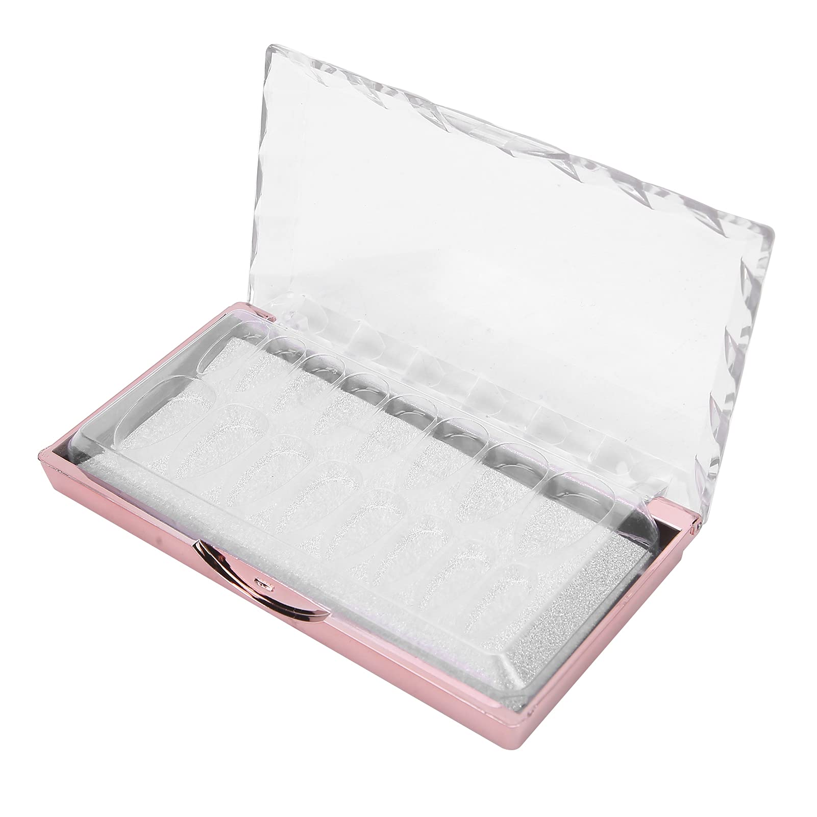 Acrylic Fake Nail Storage Box - Portable & Dustproof Transparent Nail Organizer for Nail Salon & DIY Nail Art | Strong Durable Nail Case (Type A) | Perfect for Travel, Home Use & Professional Nail Technicians