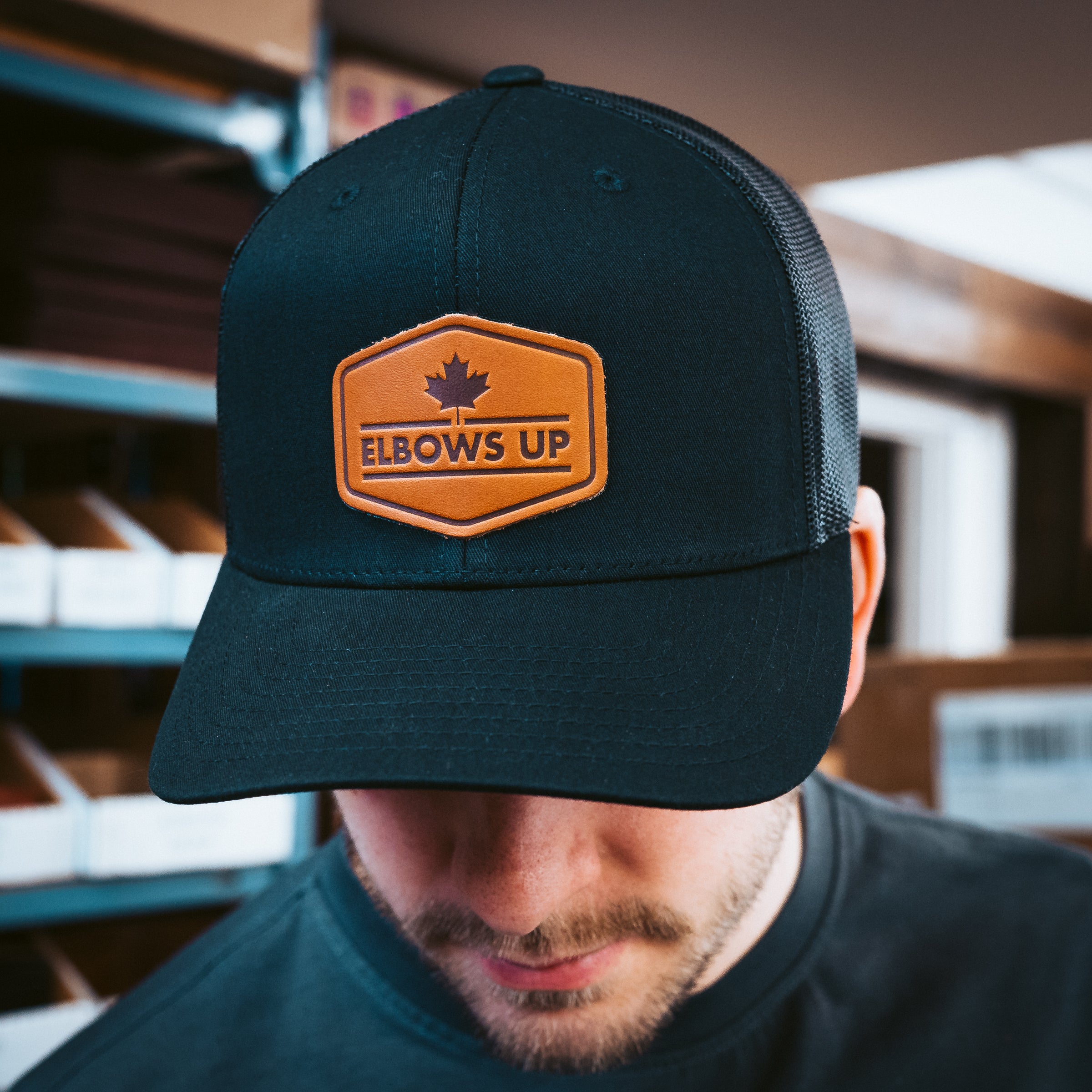 Elbows Up Trucker Hat - Adjustable Snapback Cap for Men & Women - Perfect for Outdoor Activities, Sports, and Casual Wear