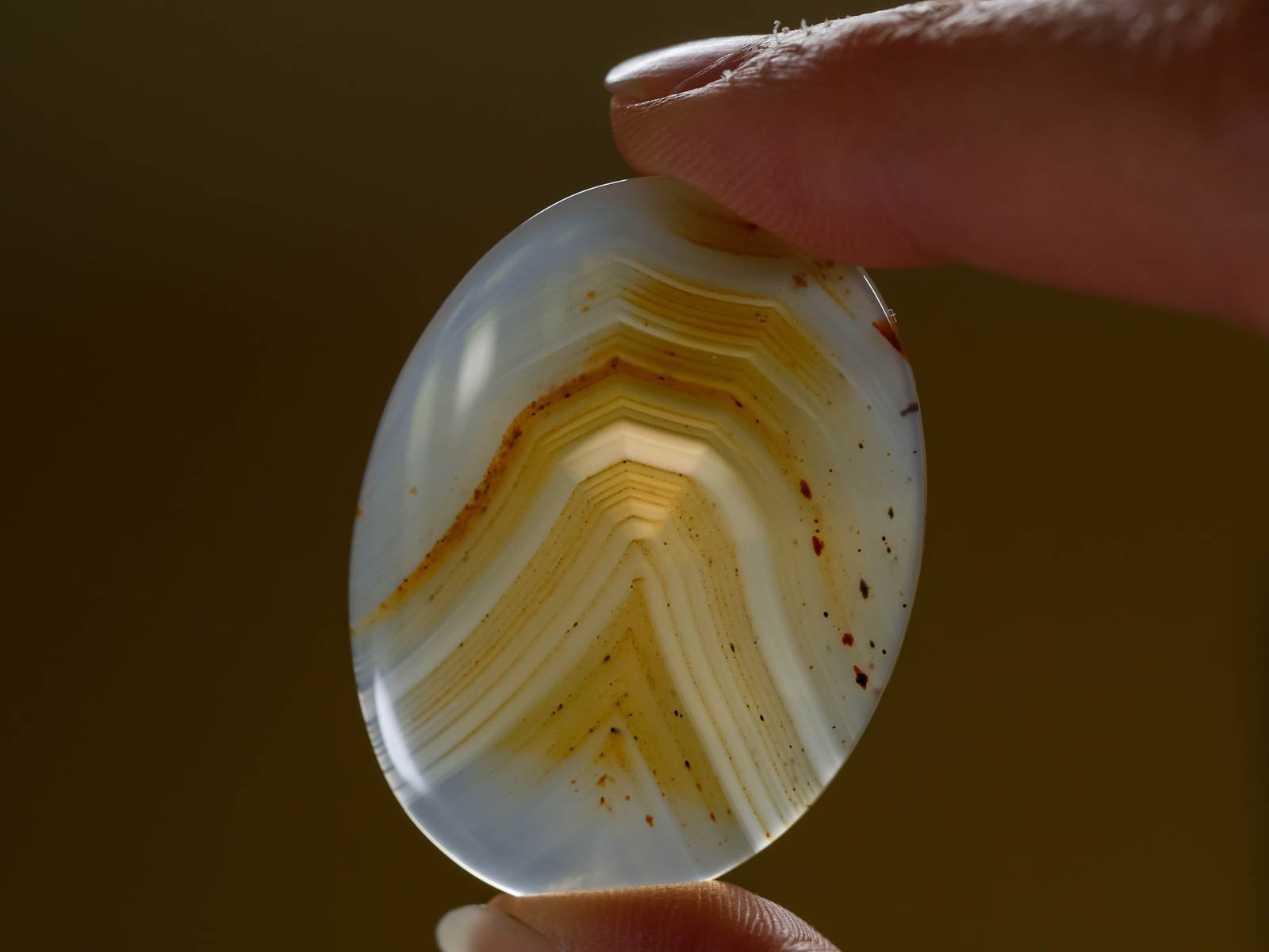 IRIS AGATE Crystal Cabochon Oval - Natural Gemstone for Jewelry Making, Healing Crystals, and DIY Crafts | Perfect for Pendants, Rings, and Spiritual Healing
