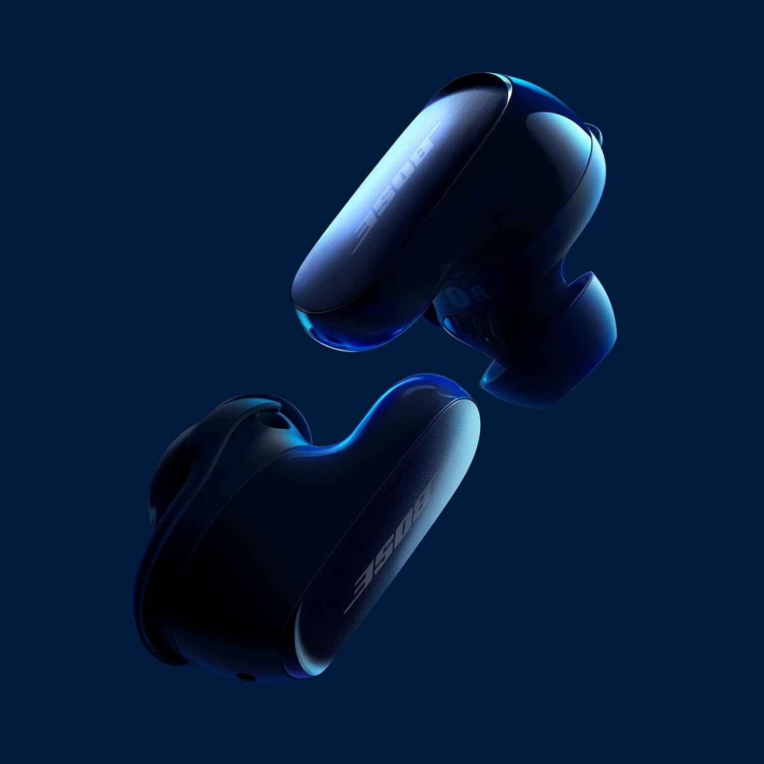 Bose QuietComfort Ultra Wireless Noise Cancelling Bluetooth Earbuds with Spatial Audio & World-Class ANC | Premium Sound for Travel, Work & Gym | Includes Green Extreme Charger (Lunar Blue)