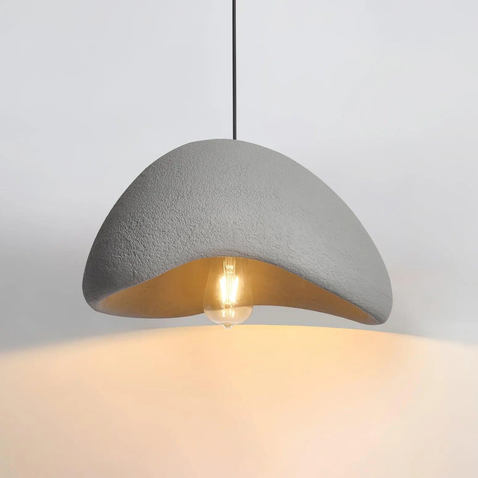Modern LED Pendant Light in Stone Shape - Sleek Hanging Fixture for Kitchen Island, Dining Room & Living Room Decor