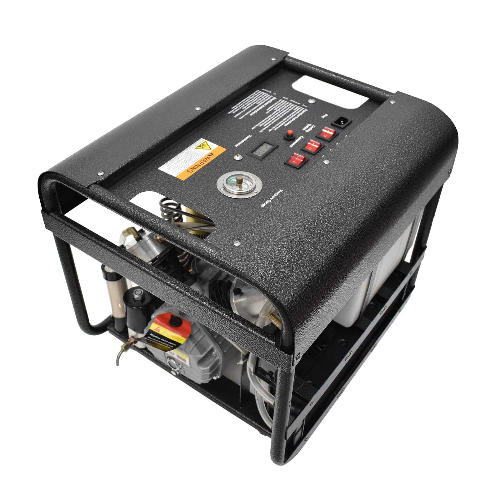 TUXING 4500Psi PCP High Pressure Air Compressor with Adjustable Pressure & Auto Purge - Built-in Water & Fan Cooling System - for Scuba Diving Tanks, Air Rifle Tanks & Paintball Guns - Perfect for Outdoor Sports, Hunting & Underwater Adventures