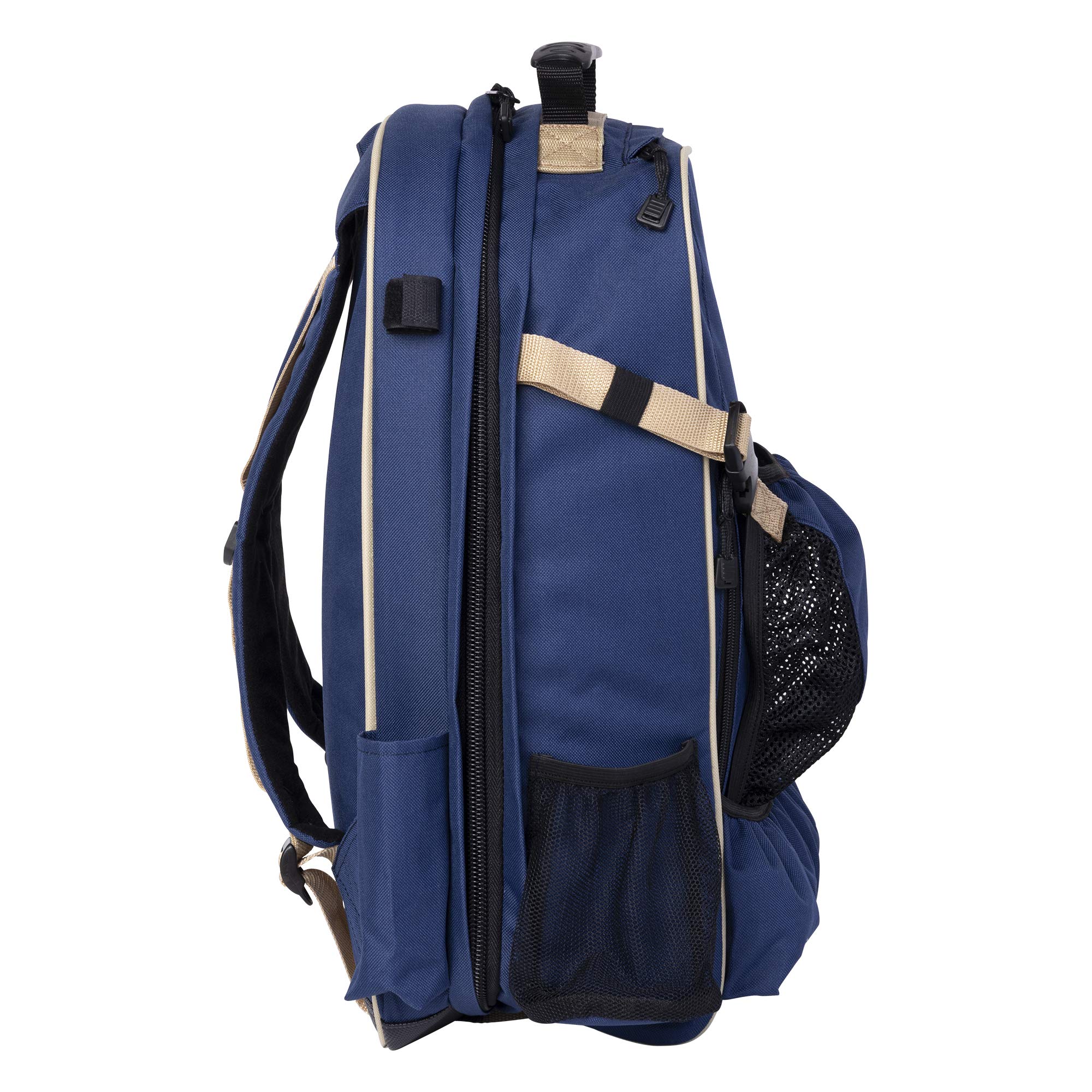 Huntley Equestrian Deluxe Heavy Duty Nylon Horse Riding Backpack - Waterproof Exterior Storage Bag with Adjustable Shoulder Straps - Perfect for Horse Shows, Trail Rides & Outdoor Adventures