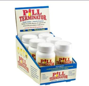 Best Safe Rx Pharmaceutical Medication Destroyer & Disposal Container - Dispose Old Prescription Drugs, Pills & Liquids (6 Pack) | Secure Drug Disposal for Home, Pharmacy & Healthcare Facilities