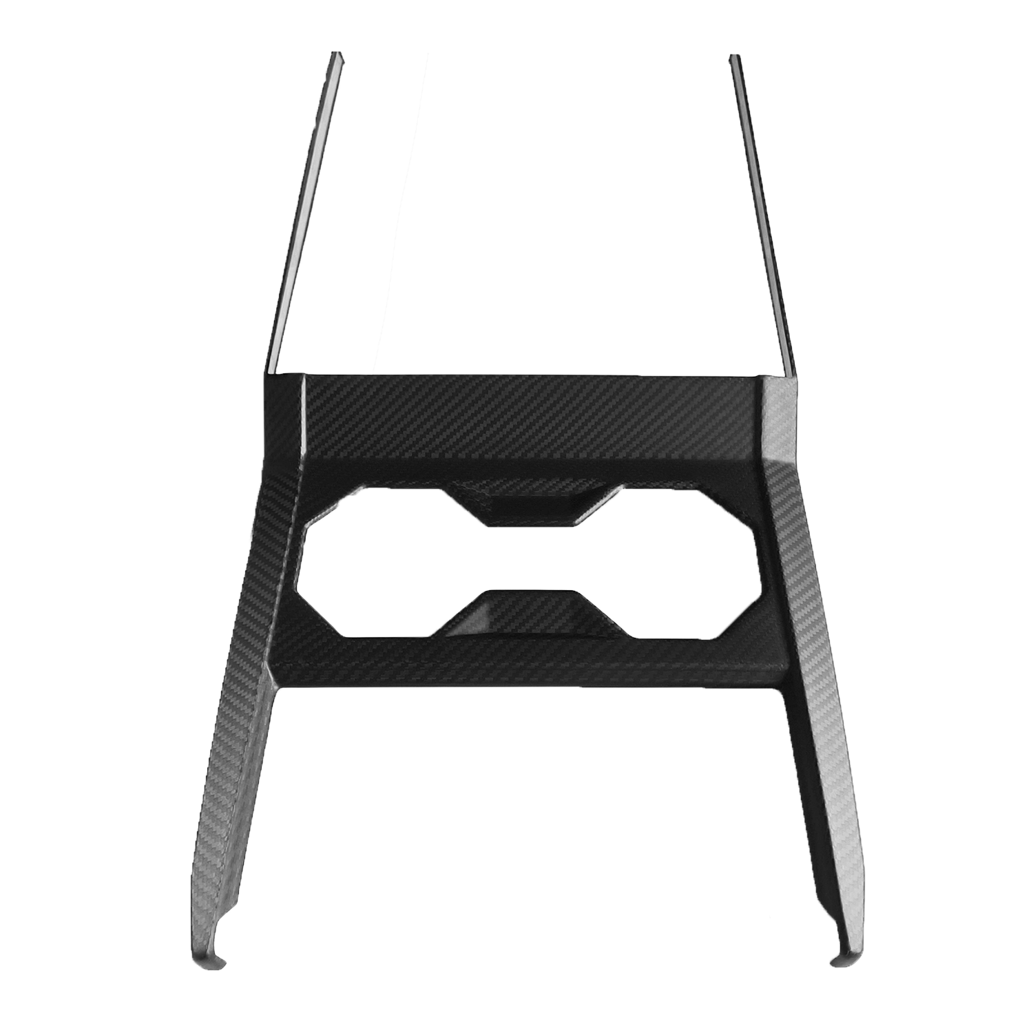 Premium Real Carbon Fiber Cybertruck Center Console & Cup Holder Frame - Durable & Stylish Interior Upgrade for Tesla Cybertruck Owners (Perfect for Road Trips & Daily Commutes)