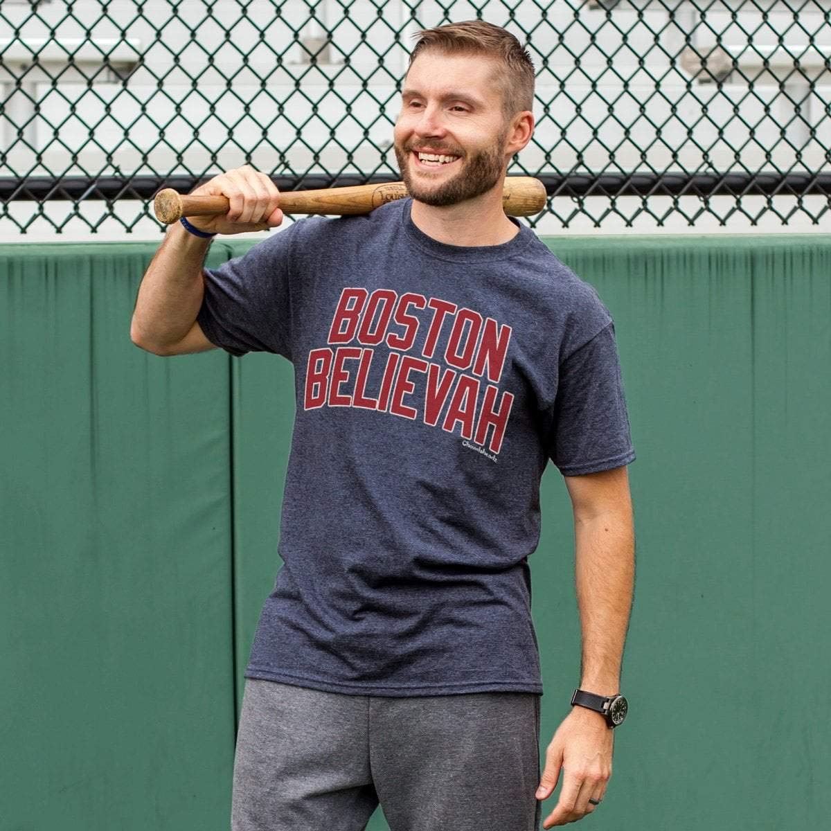 Chowdaheadz Boston Believah Baseball T-Shirt - Unisex Vintage Soft Cotton Blend Tee for Men & Women | Perfect for Baseball Games, Casual Wear & Boston Pride Outfits