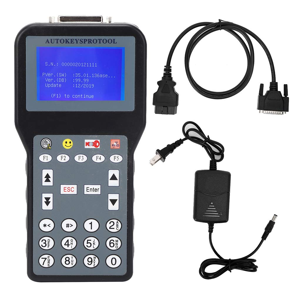 TYENAZA CK100 Car Key Programmer & Scanner Tool - Multi-Language Auto Key Programming Device (100V-240V) for Vehicle Key Replacement, Duplication & Diagnostics | Works with US Cars, Trucks & SUVs