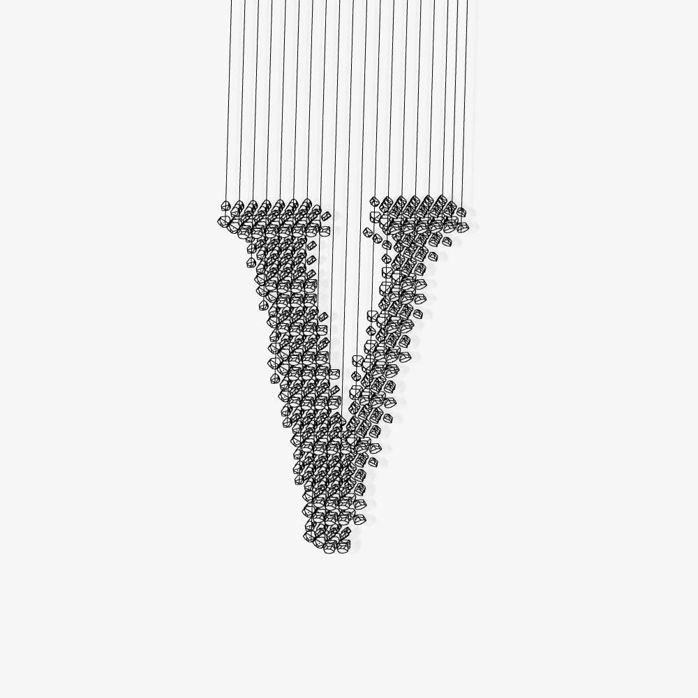 Elegant Black Charcoal Chandeliers - Modern Crystal Ceiling Light Fixture for Dining Room, Living Room & Bedroom Decor