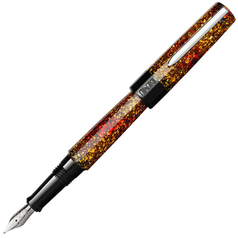 Benu Euphoria Fountain Pen - Premium Bourbon Barrel Finish Luxury Writing Pen for Professionals & Collectors - Perfect for Signing Documents, Journaling & Gift Giving