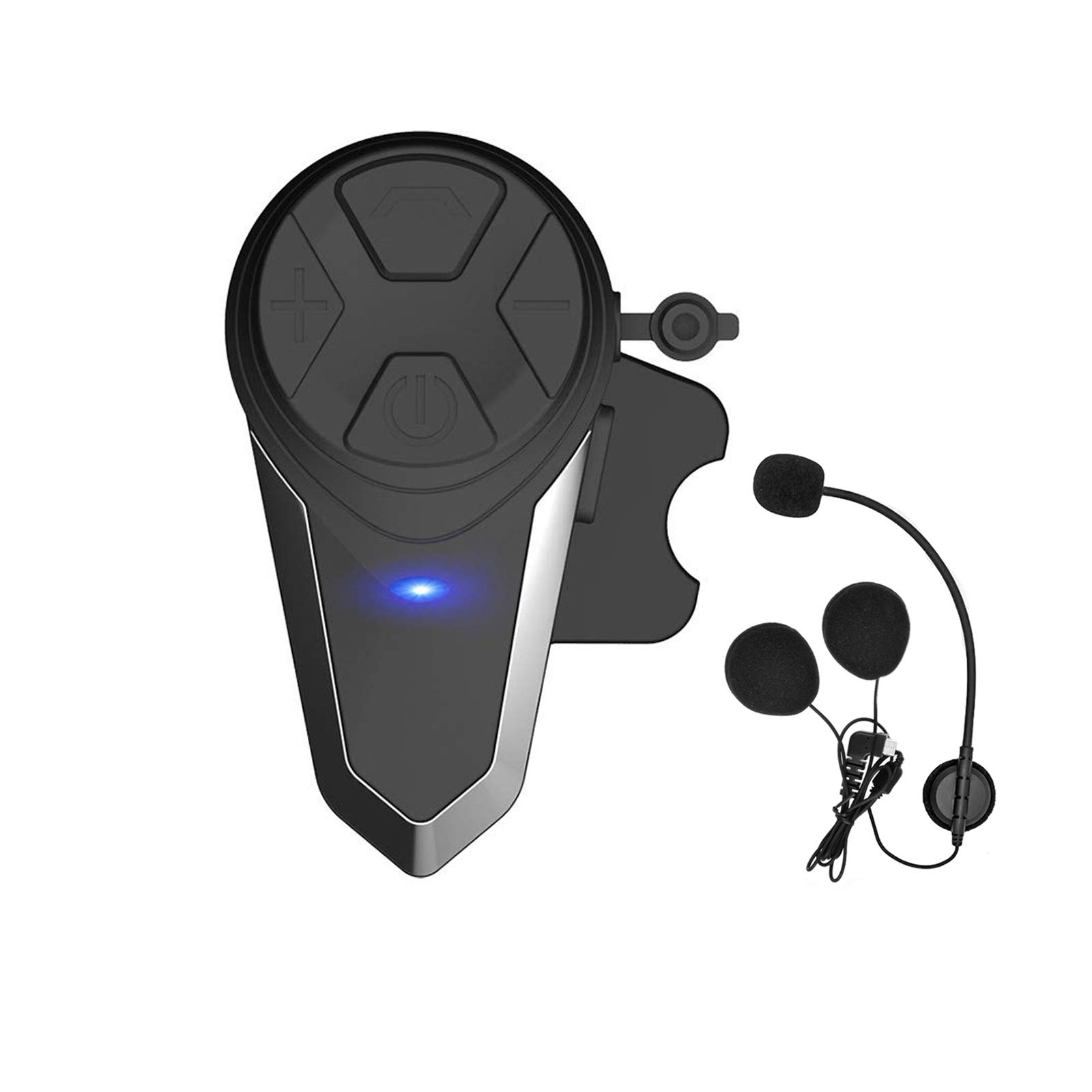 THOKWOK BT-S3 Motorcycle Bluetooth Headset - 1000m Helmet Intercom System for Motorcycles, Ski, ATV & Dirt Bikes (Boom Mic, 3-Rider Group Chat) - Perfect for Adventure Riding, Group Tours & Off-Road Communication