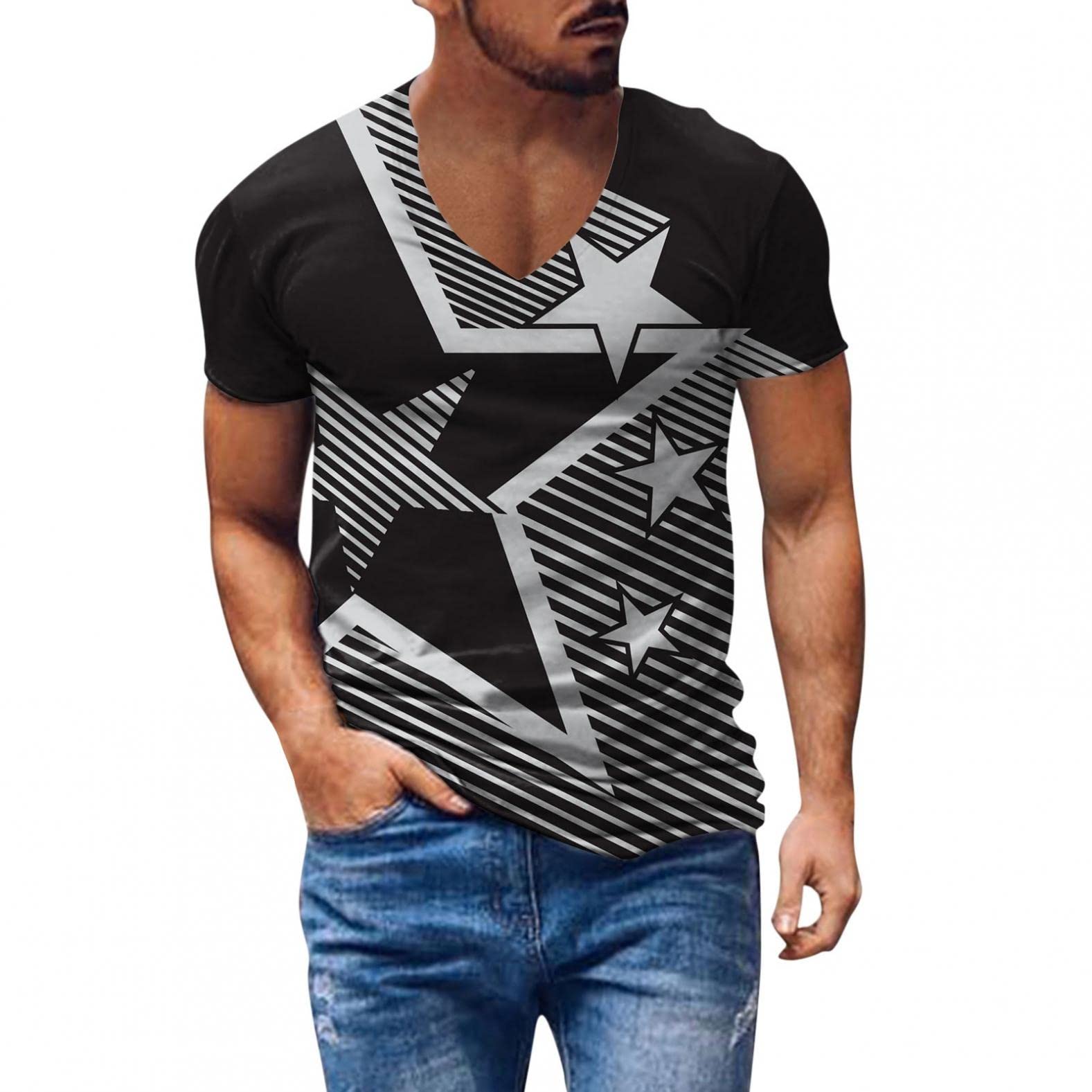 Men's 3D Graphic T-Shirts | Summer Optical Illusion Tees with Cool Designs | Short Sleeve Shirts for Casual Wear & Outdoor Activities