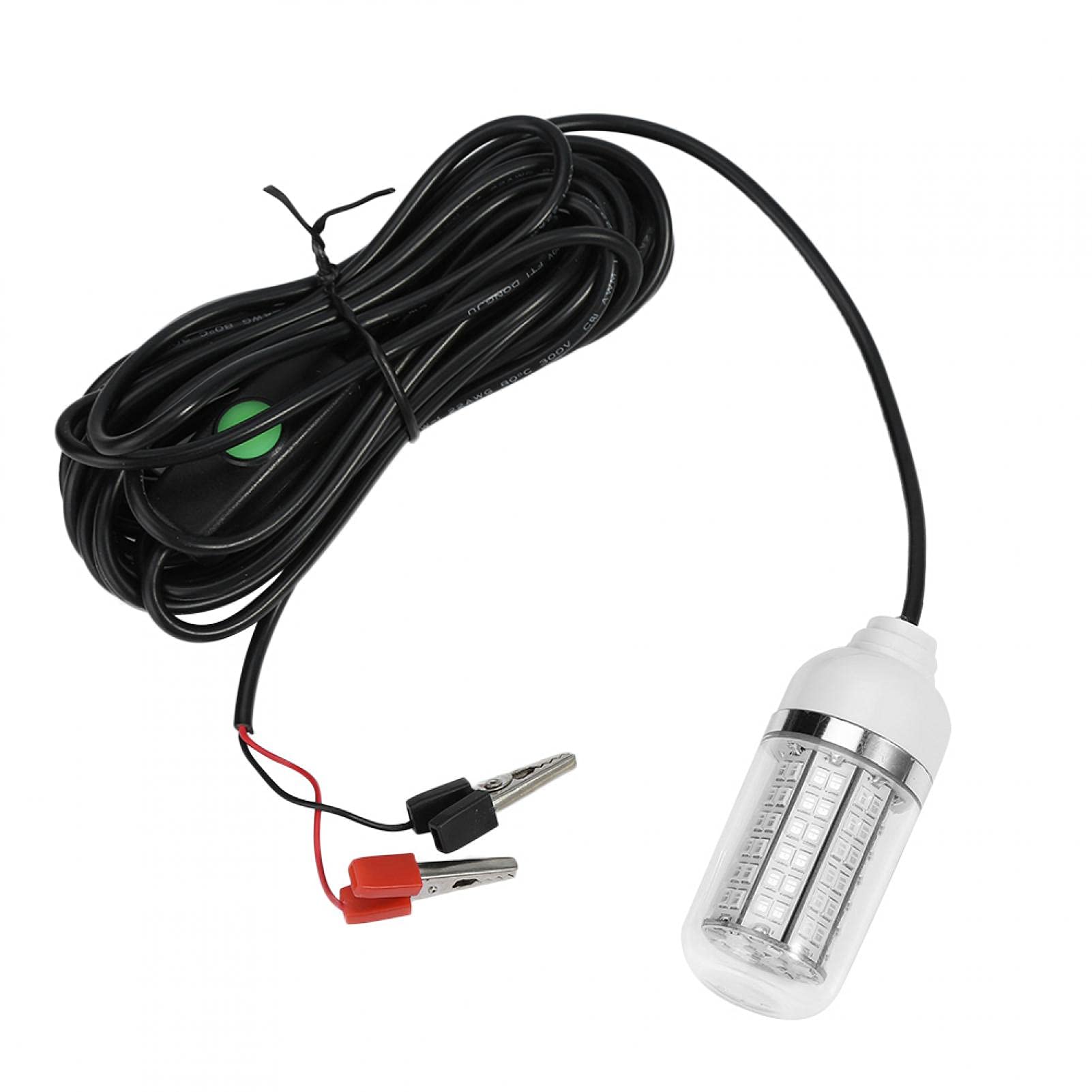 VGEBY Green Underwater Fishing Light - Waterproof LED Submersible Light for Night Fishing, Marine Boat Fishing Accessory - Perfect for Crabbing, Shrimping, and Ice Fishing