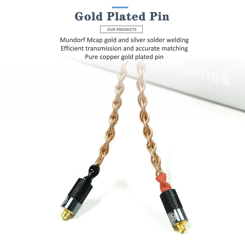 Premium GUCraftsman 6N Single Crystal Copper Audio Cable - Compatible with Sony XBA 300AP/N3AP/N3BP & JVC FX/FD/FW Series - Enhanced Sound Quality for Audiophiles & Music Lovers - Perfect for Home Listening, Studio Monitoring & Portable Audio