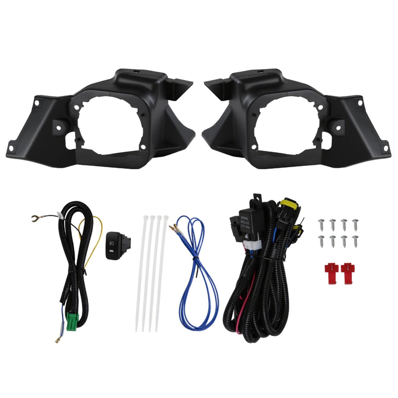 2012-2014 Honda CR-V Fog Lights Kit - Clear Lens Bumper Fog Lamps with Switch & Bulbs - Perfect for Night Driving and Off-Road Adventures