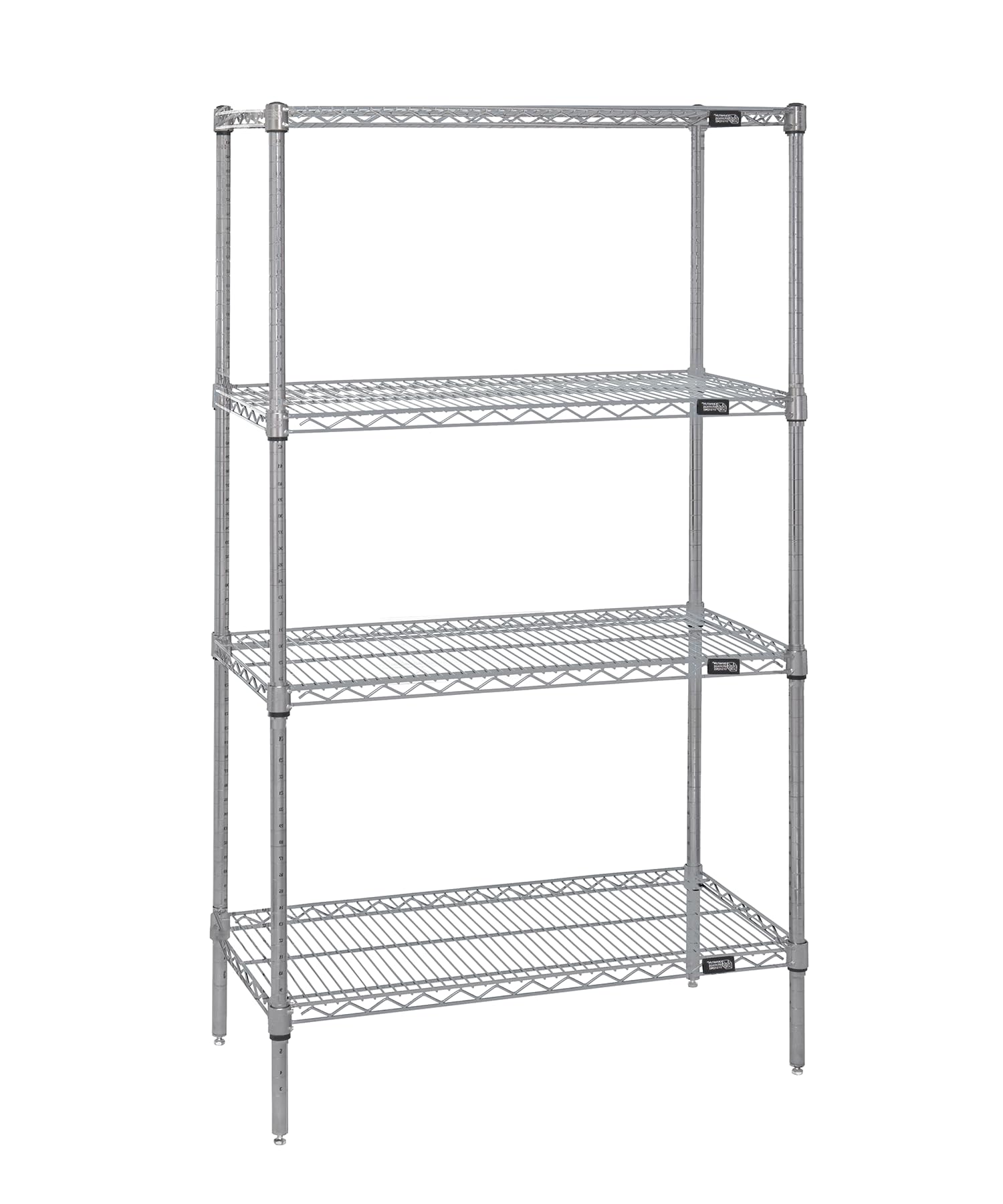 Quantum Storage Systems WR74-1836S 4-Tier Stainless Steel Wire Shelving Unit - 74