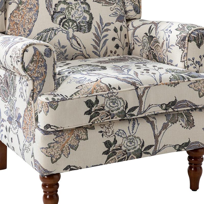 Premium Centaurs Upholstered Armchair - Modern Accent Chair with Soft Fabric & Sturdy Wooden Legs for Living Room, Bedroom, or Office Decor