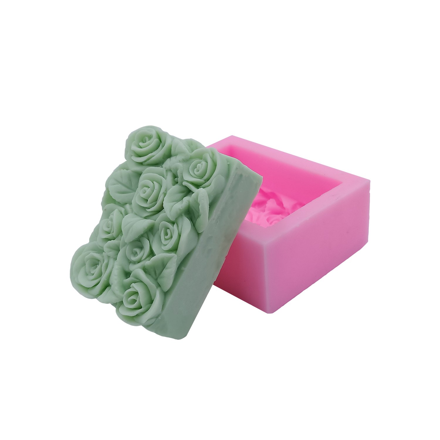 Rose Flower Silicone Molds for Soap, Candles, Resin Art & DIY Crafts - Perfect for Handmade Gifts, Wedding Favors & Home Decor