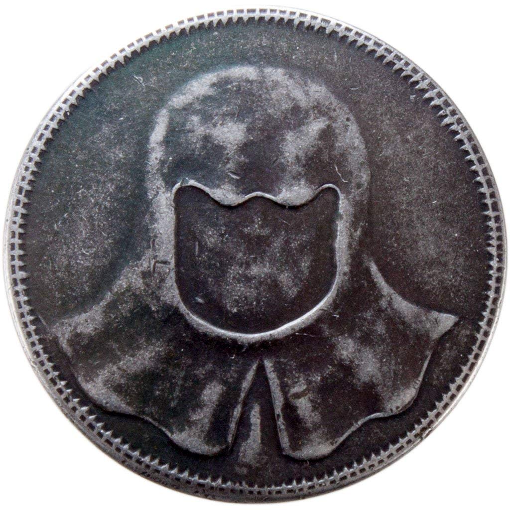 The Faceless Man Thick Iron Coin - Collectible Medieval Fantasy Replica for Game of Thrones Fans, Cosplay & Display