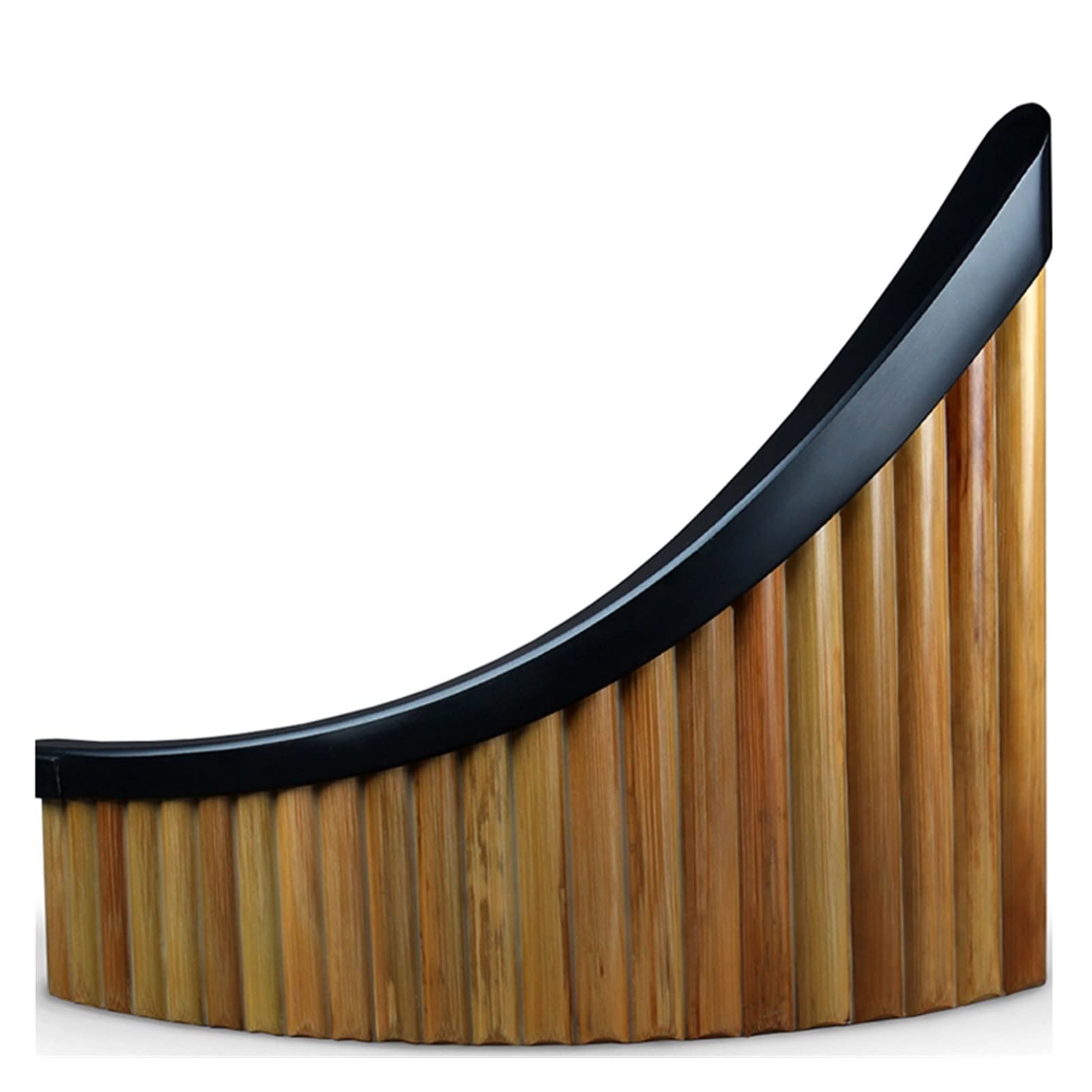 22 Tube Pan Flute - Handmade Woodwind Instrument with G Key, Original Color Panpipe - Perfect for Music Lovers, Beginners, and Outdoor Performances