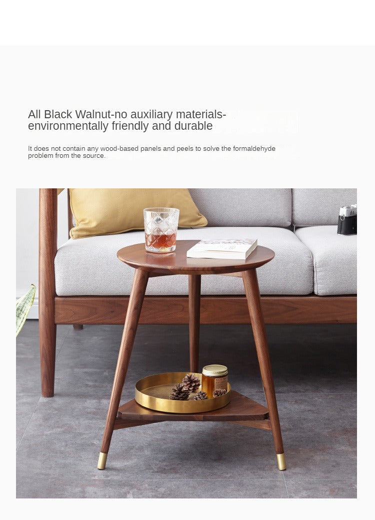 Premium Black Walnut Solid Wood Edge Table - Handcrafted Dining Table, Coffee Table or Side Table - Perfect for Modern Living Room, Dining Room & Office Decor