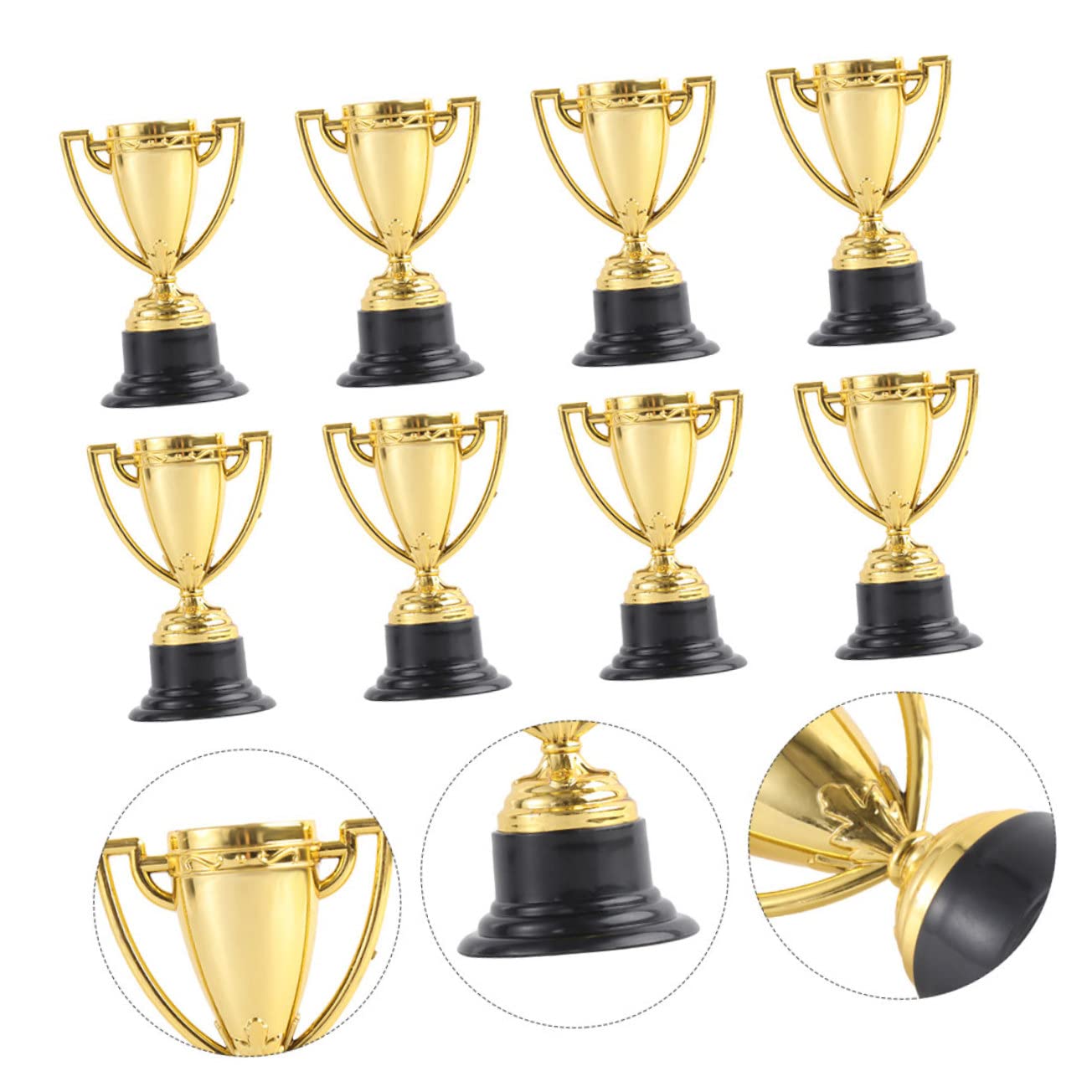 Yardwe 32-Piece Mini Trophy Awards Set for Kids - Small Plastic Trophies for Basketball, Football, Soccer & Sports - Perfect for Classroom Rewards, Party Favors & Christmas Gifts
