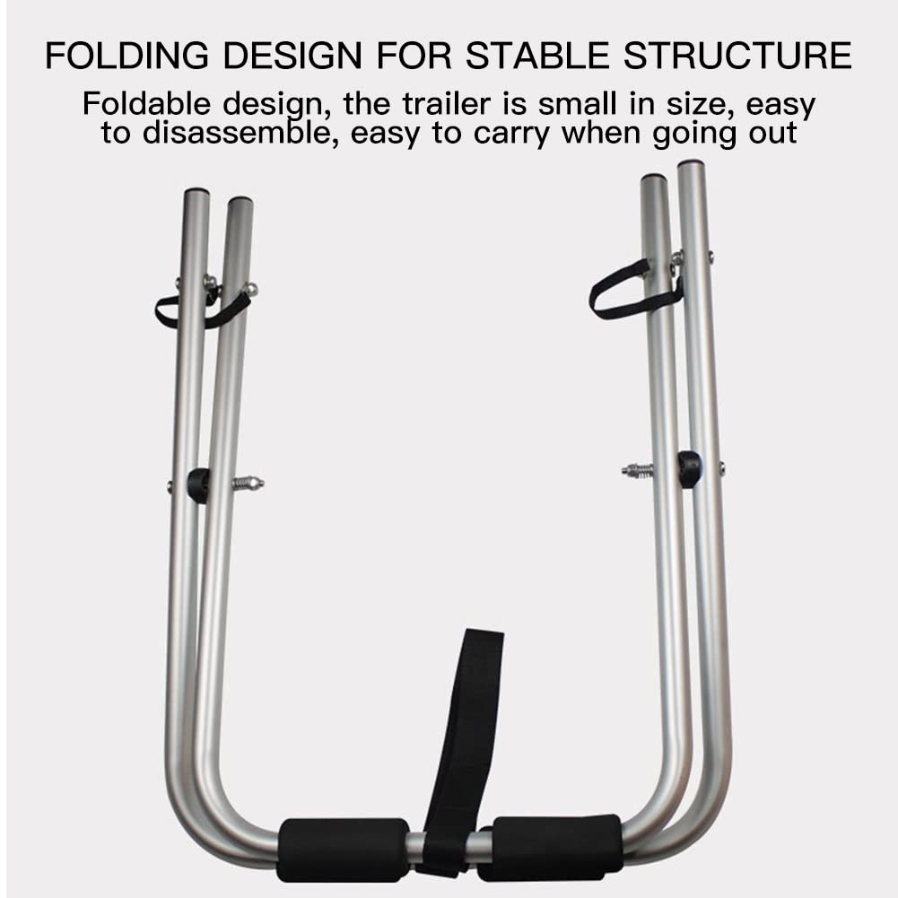 **Aluminum Alloy Kayak & Canoe Rack Stand - Heavy Duty, Foldable, Portable for Outdoor Storage & Transport - Perfect for Garage, Dock, or Beach**