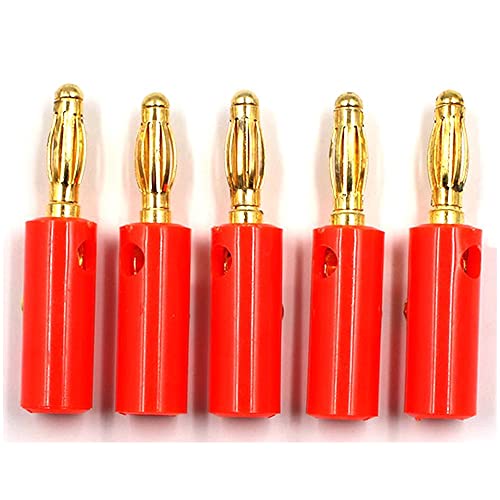 5pcs Red Golden