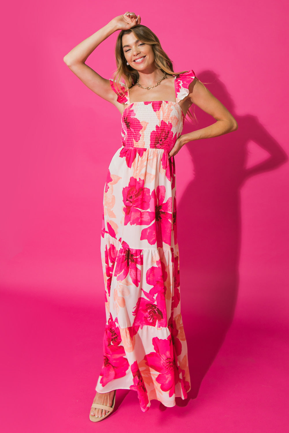 Floral Maxi Dress for Women - Comfortable & Stylish Summer Boho Dress for Beach, Vacation, and Outdoor Events
