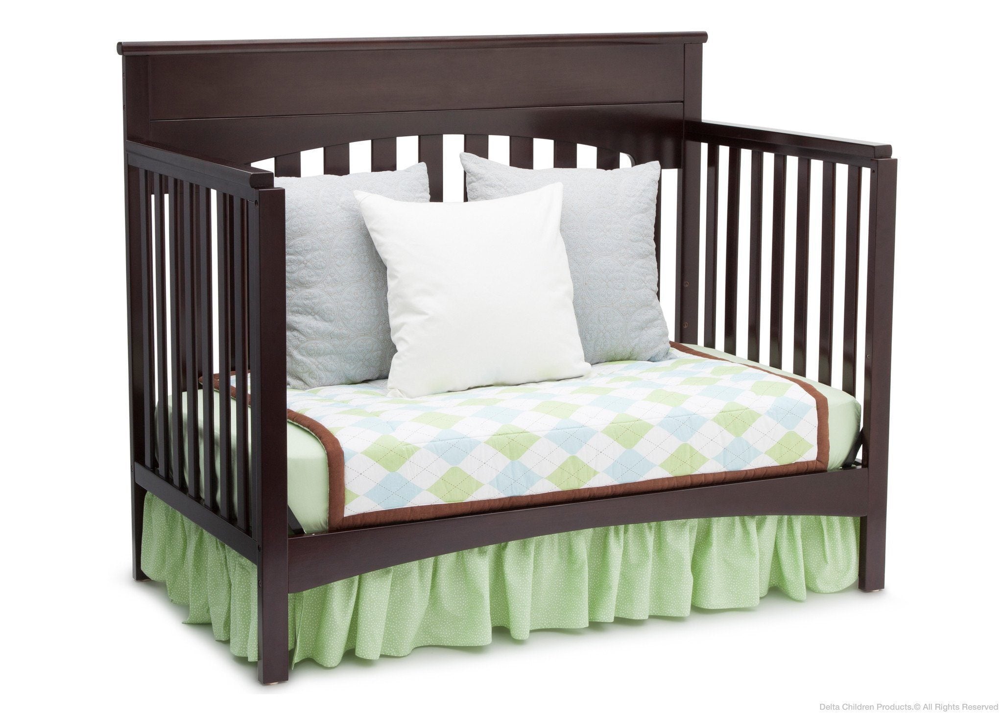 Bennington Lifestyle 4-in-1 Convertible Baby Crib - Toddler Bed, Daybed & Full-Size Bed - Safe Nursery Furniture for Newborns & Kids - Perfect for Bedrooms, Daycare & Guest Rooms