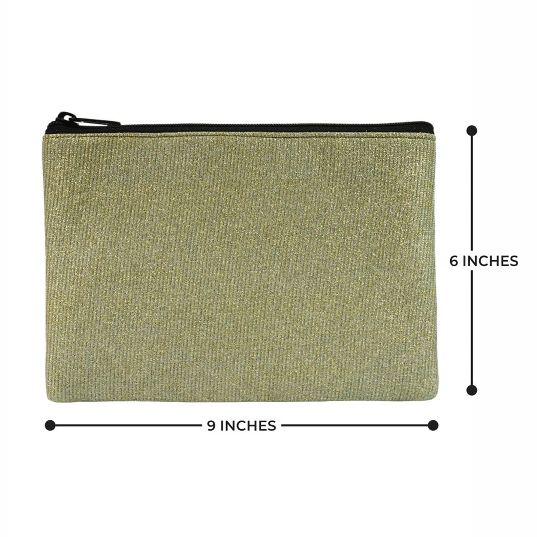 Crazyify Glittery Makeup Pouch - Waterproof Cosmetic Bag for Travel, Toiletry Organizer | Perfect for Makeup Storage, Gym Essentials & Vacation Trips | Trendy Gift for Women & Teens