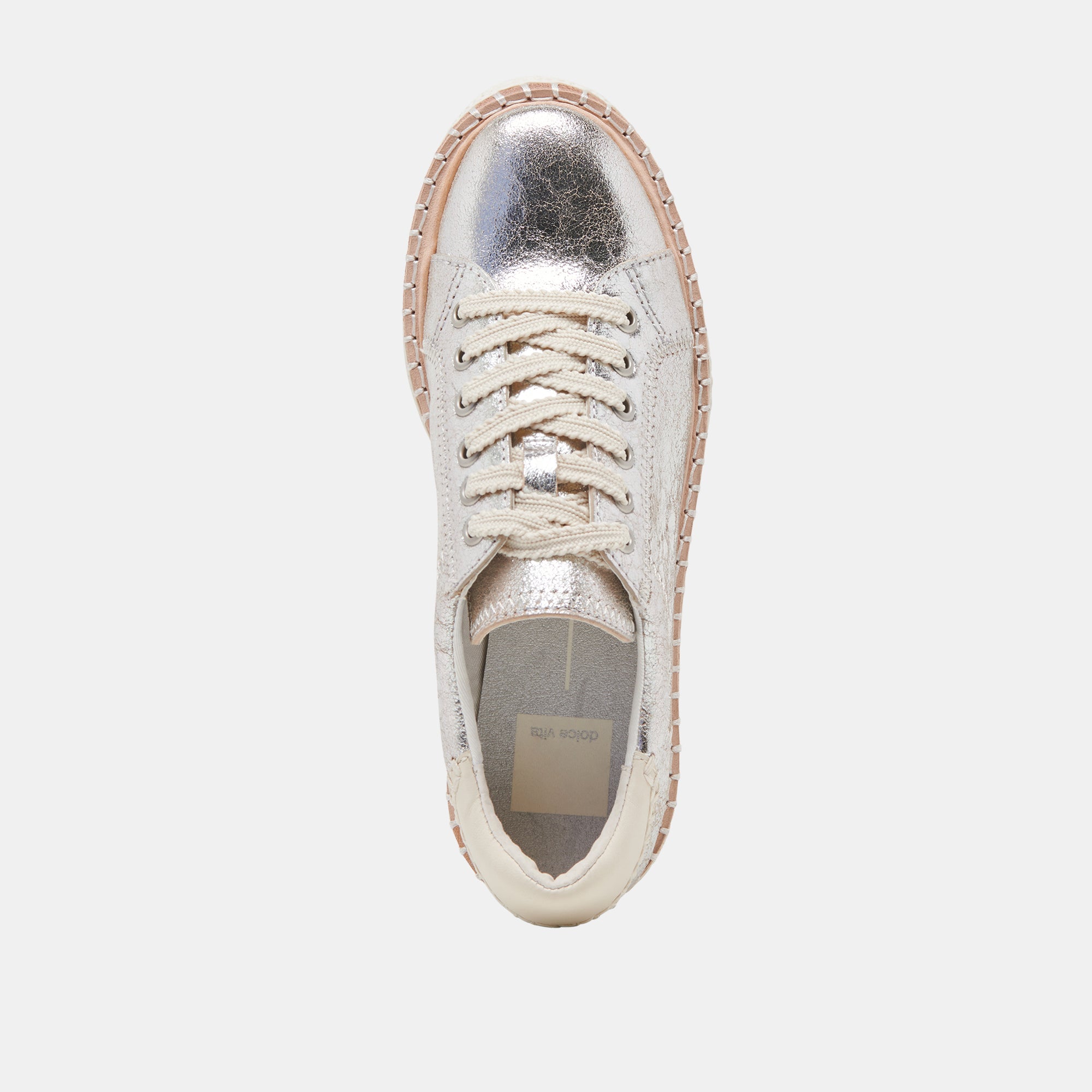 Twain Sneakers for Men & Women - Silver Crackled Leather Fashion Shoes - Comfortable & Stylish for Casual Wear, Walking & Daily Outfits