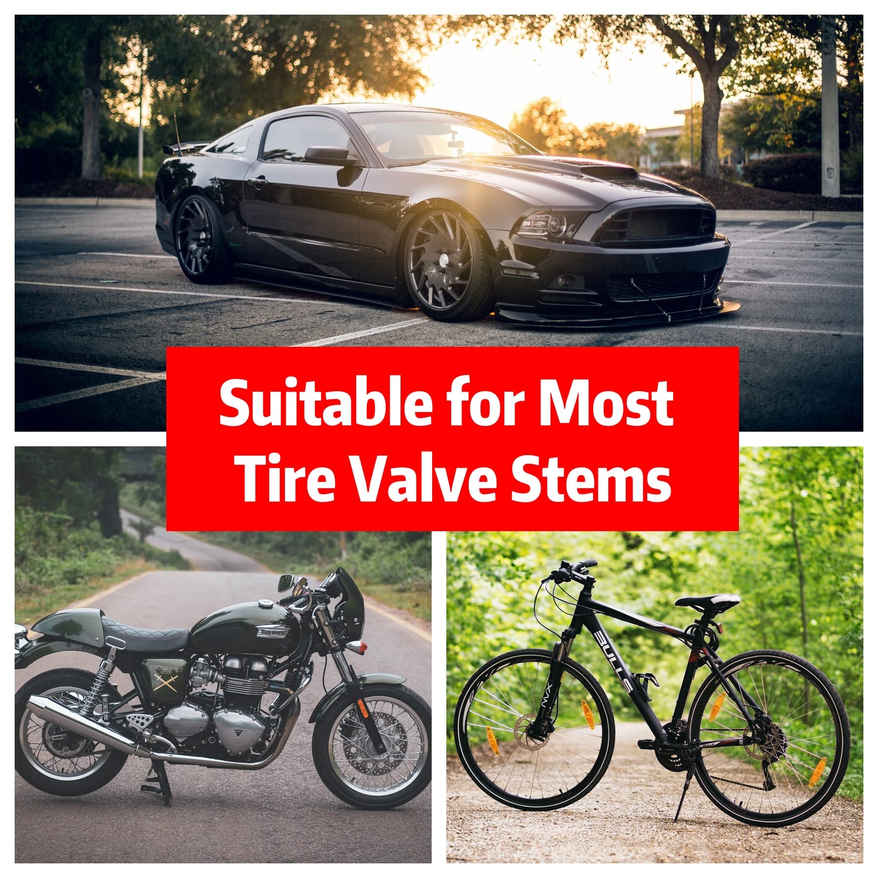 Durable Car Keychains & Tire Valve Stem Caps - Universal Fit for Cars, Motorcycles, Bikes & Trucks - Ideal Gift for Men & Women - Perfect for Vehicle Customization & Security Enhancement