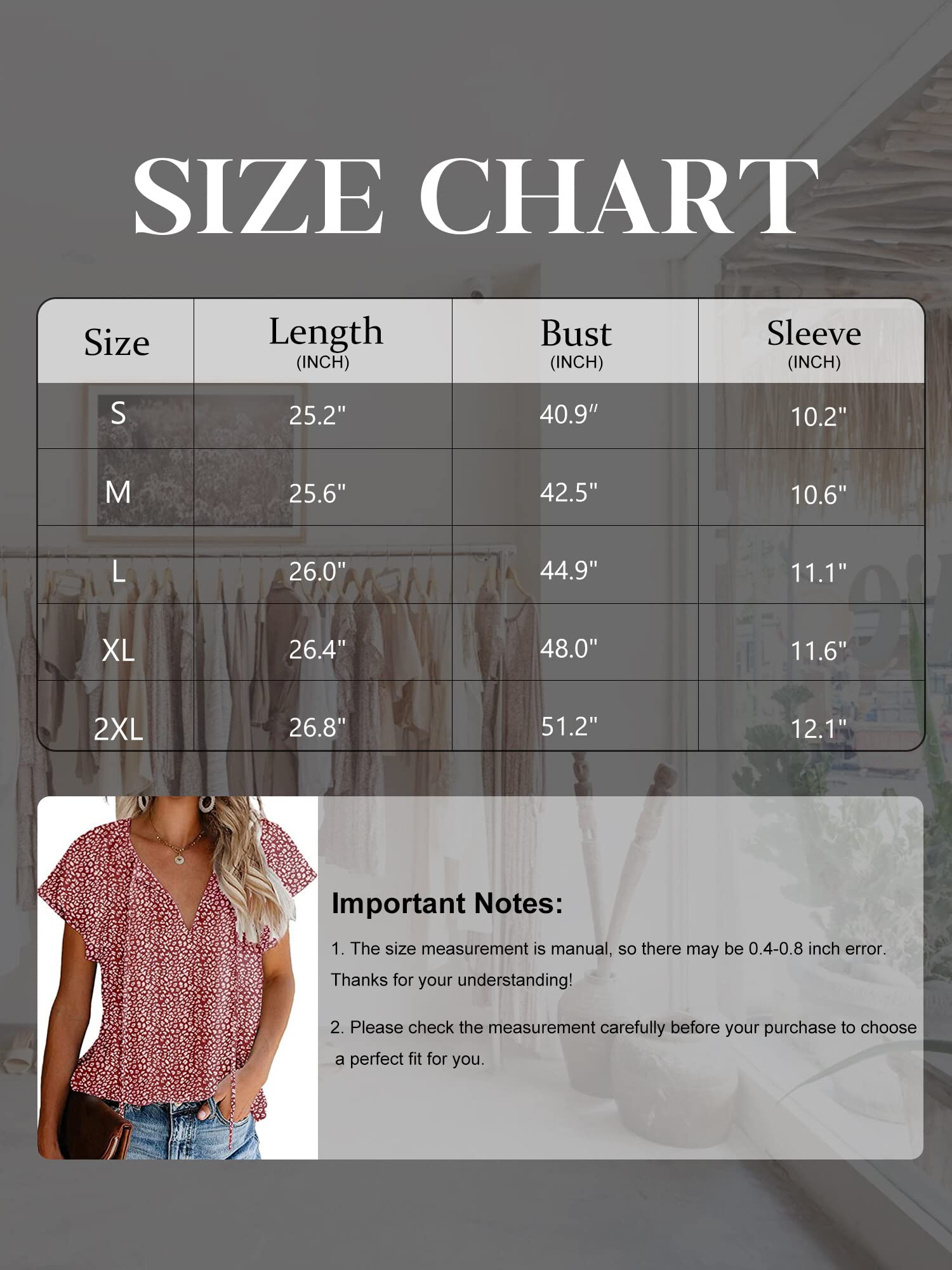 Women's Casual Floral Ruffle Short Sleeve Blouse - Cute Boho V-Neck Loose Top for Summer & Fall | Perfect for Beach Outings, Date Nights & Weekend Brunch