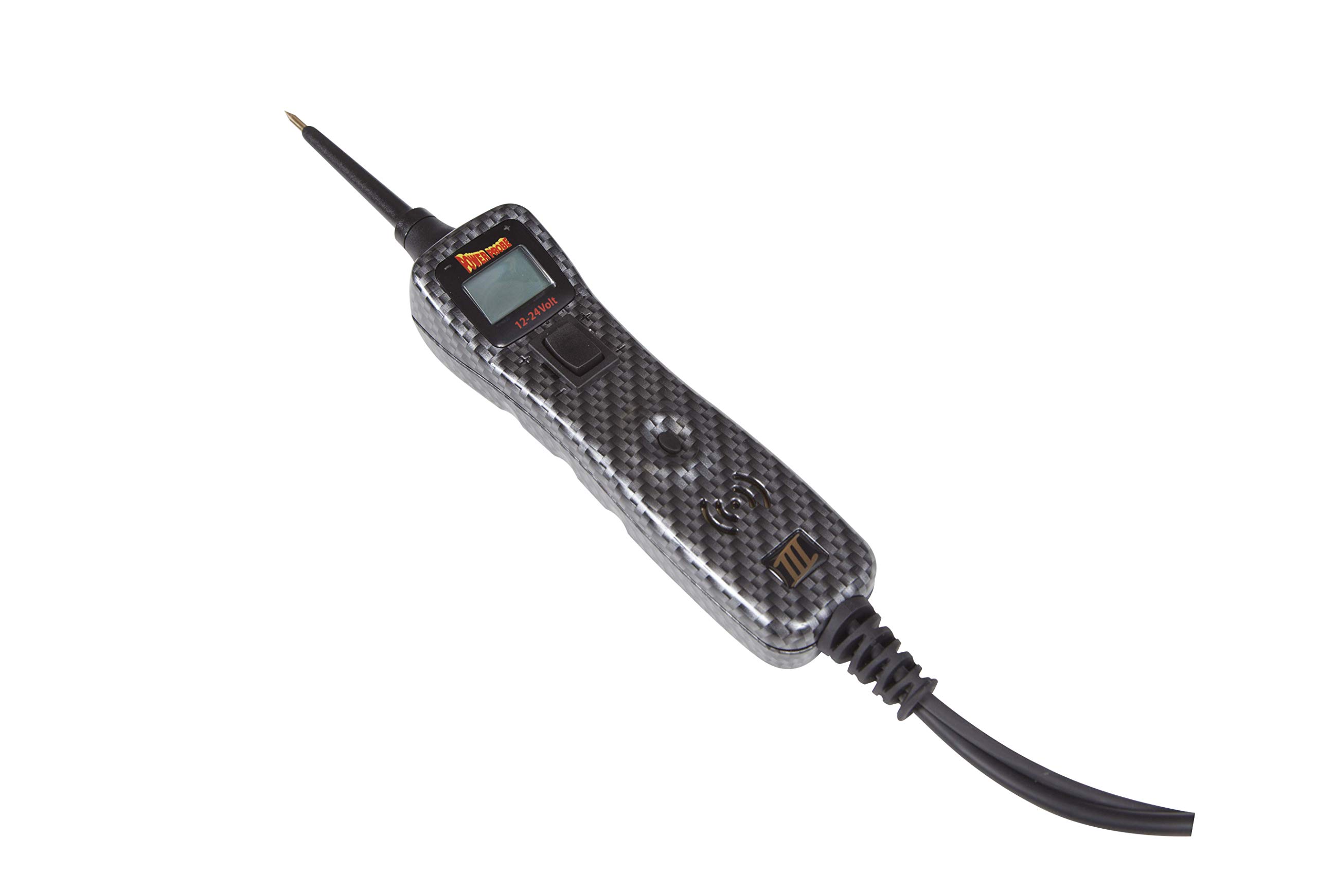 Power Probe III Clamshell - Carbon Fiber Print (PP3CSCARB) | Automotive Diagnostic Test Tool with Digital Volt Meter | AC/DC Current Resistance & Circuit Tester | Perfect for Mechanics & DIY Car Repairs