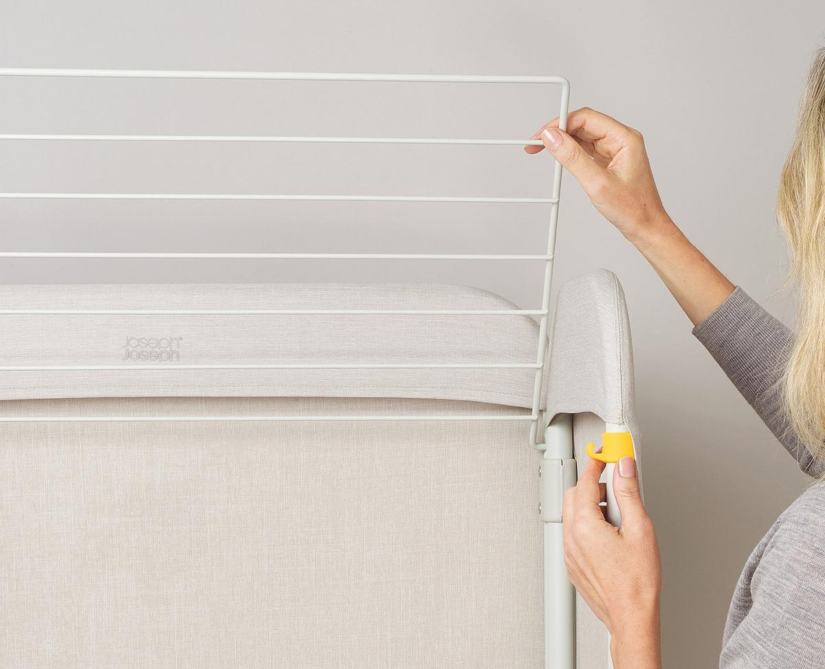 Eclipse™ 3-Tier Foldable Clothes Drying Rack with Mesh Screen - Space Saving Laundry Organizer for Small Apartments & Dorm Rooms