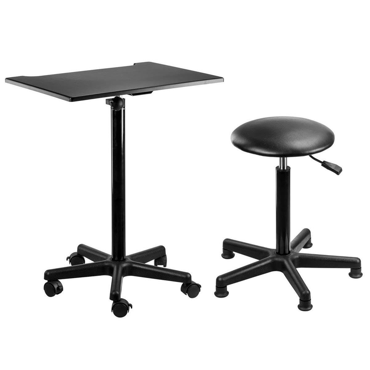 Flashpoint Photography Posing Table & Stool Kit - Adjustable Height (28-48