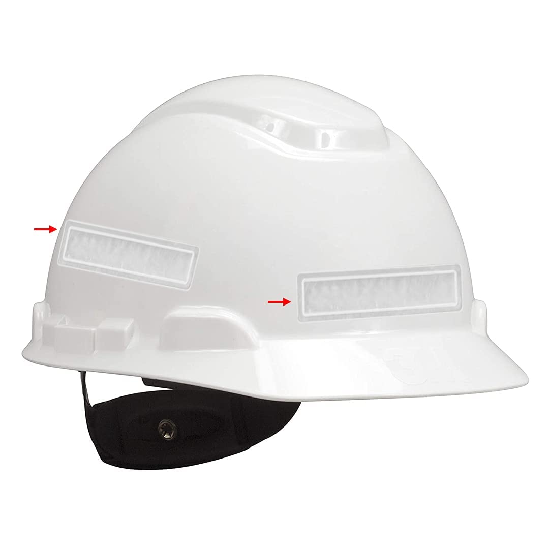 High Visibility Reflective Hard Hat Stickers - 16 Pack with Strong Adhesive & Glow in Dark Feature | Durable Safety Helmet Decals for Construction Workers & Industrial Use | Perfect for Night Shifts, Road Work & Hazardous Job Sites