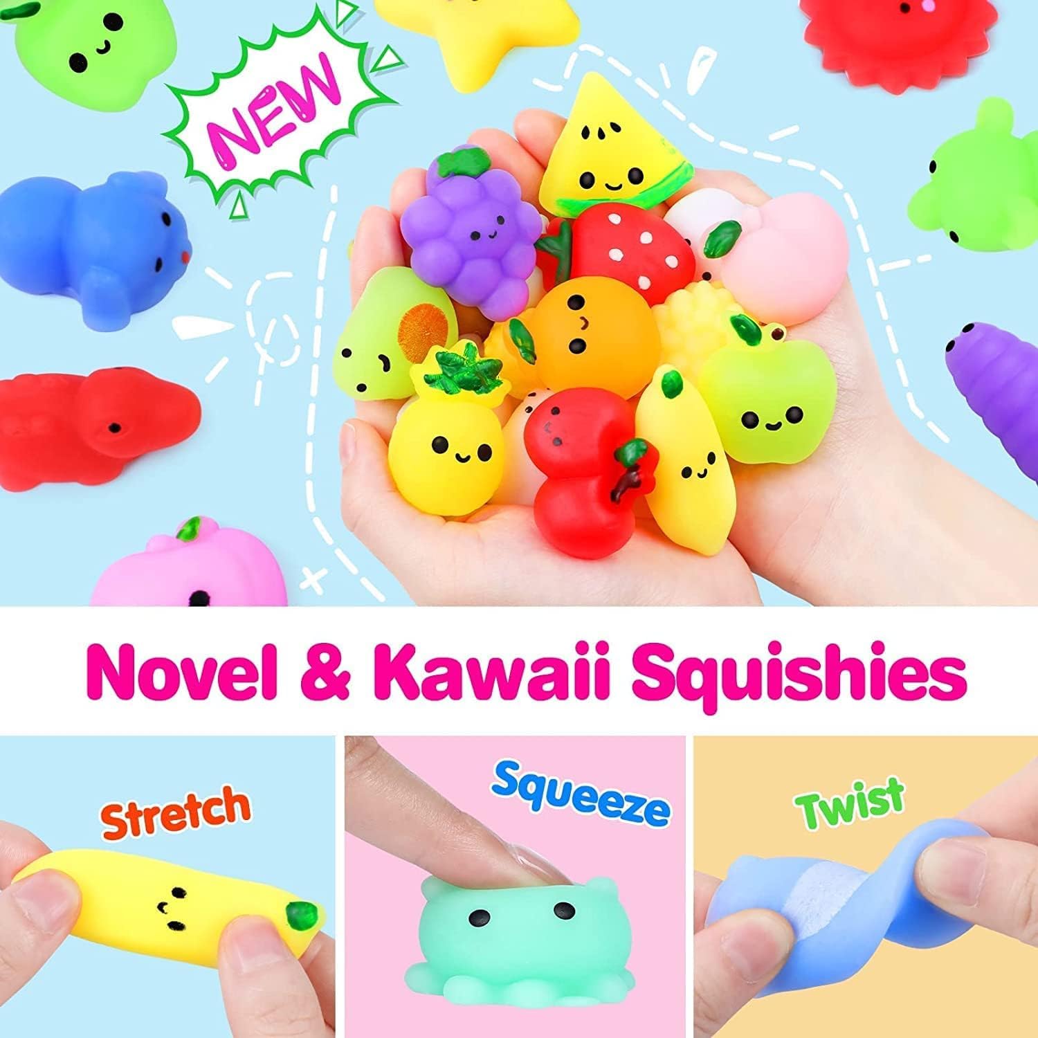 109 Pcs Pop Fidget Toys for Kids Ages 4-8 - Bulk Party Favors, Goodie Bag Fillers, Treasure Box & Carnival Prizes - Perfect for Birthday Parties, Classroom Rewards, Pinata Stuffers & School Events