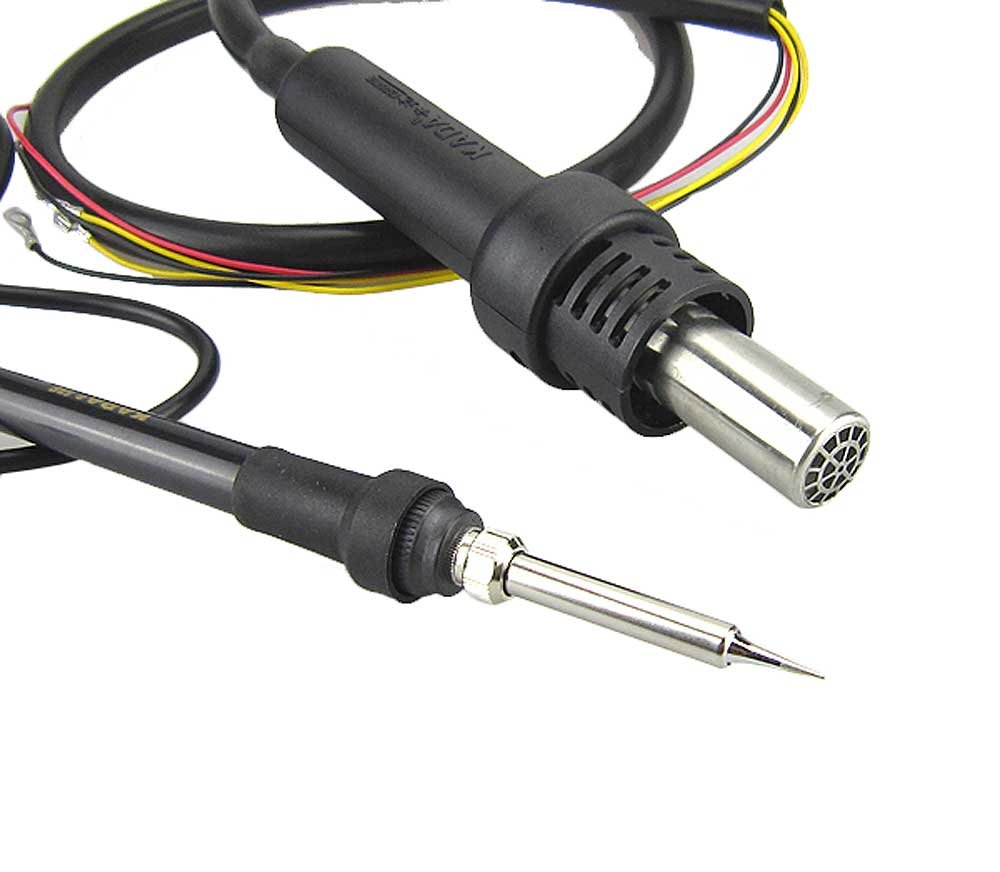 Professional Hot Air Desoldering Gun & Soldering Iron Kit for KADA Machine Station - Perfect for Electronics Repair, PCB Rework, and DIY Projects