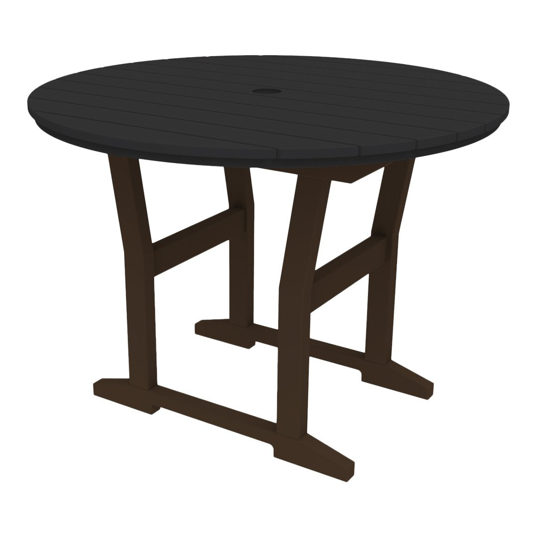 Coastline Cafe Round Dining Table - 36 Inch Modern Kitchen Table for Small Spaces, Breakfast Nook & Apartment - Perfect for Coffee Shops, Restaurants & Home Decor