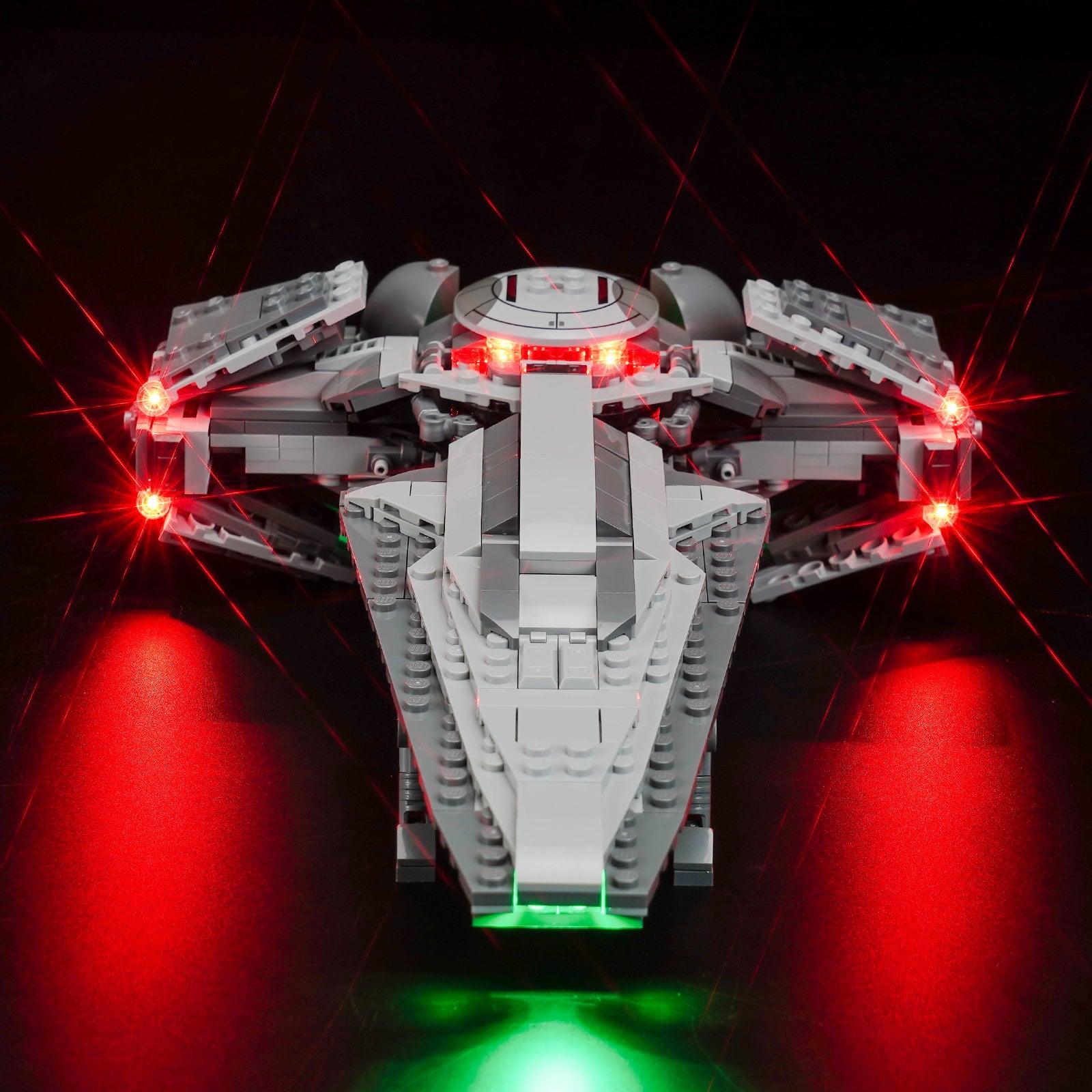 LEGO Star Wars Darth Maul's Sith Infiltrator 75383 Light Kit - Custom LED Lighting Set for Building Blocks | Perfect for Display & Nighttime Showcase