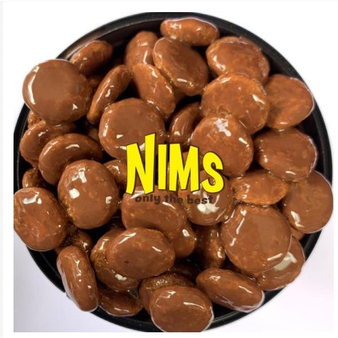 Nims Crispy Choco Tub - 6 Delicious Flavors (Milk, Dark, White Chocolate & More) - Perfect for Gifts, Parties & Snacking