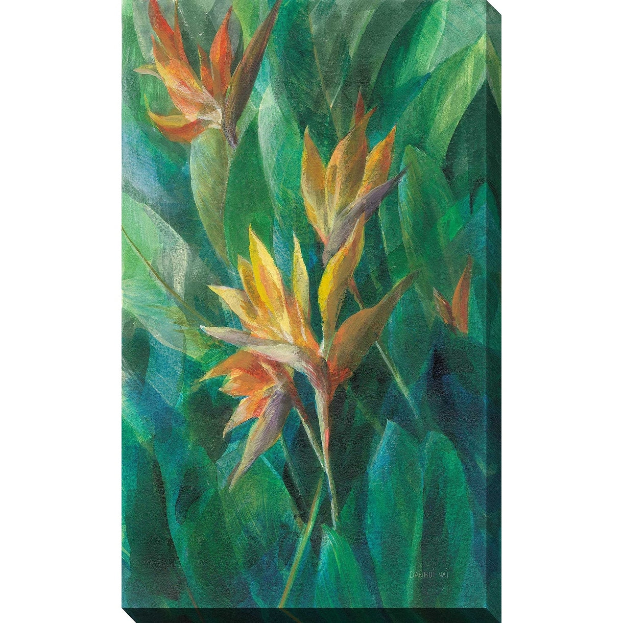 Bird of Paradise II Canvas Wall Art - Tropical Floral Print for Living Room, Bedroom & Office Decor